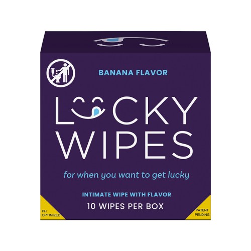 Sweetums Lucky Wipes Banana Flavor 10-Pack