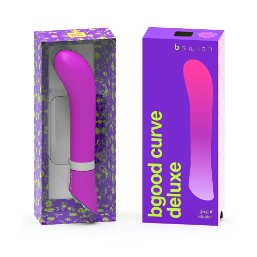 B Swish Bgood Deluxe Curve Vibrator 7 Inch Violet