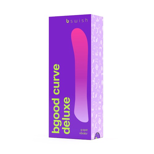 B Swish Bgood Deluxe Curve Vibrator 7 Inch Violet