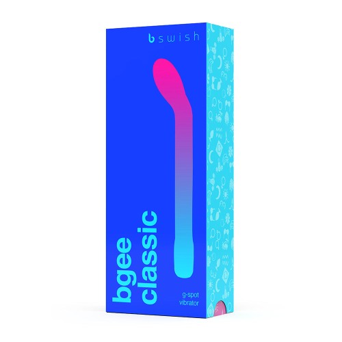 B Swish Bgee Classic Vibrator for G-Spot and Clitoral Stimulation