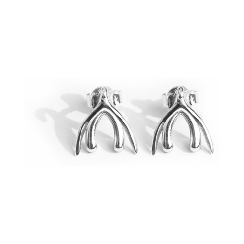 Biird Clitoris Earrings Unique Silver Accessory