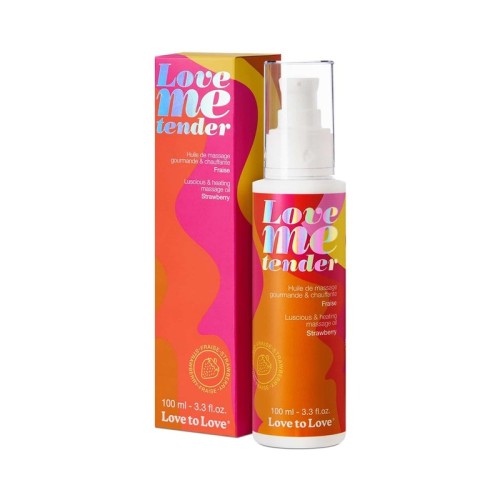 Love to Love Me Tender Heating Massage Oil Strawberry