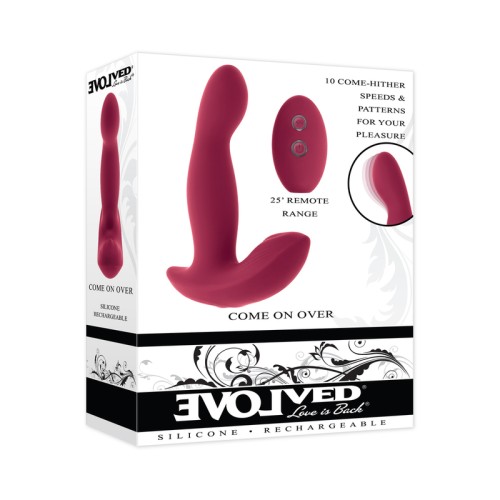 Evolved Come On Over Vibrador Recargable Control Remoto