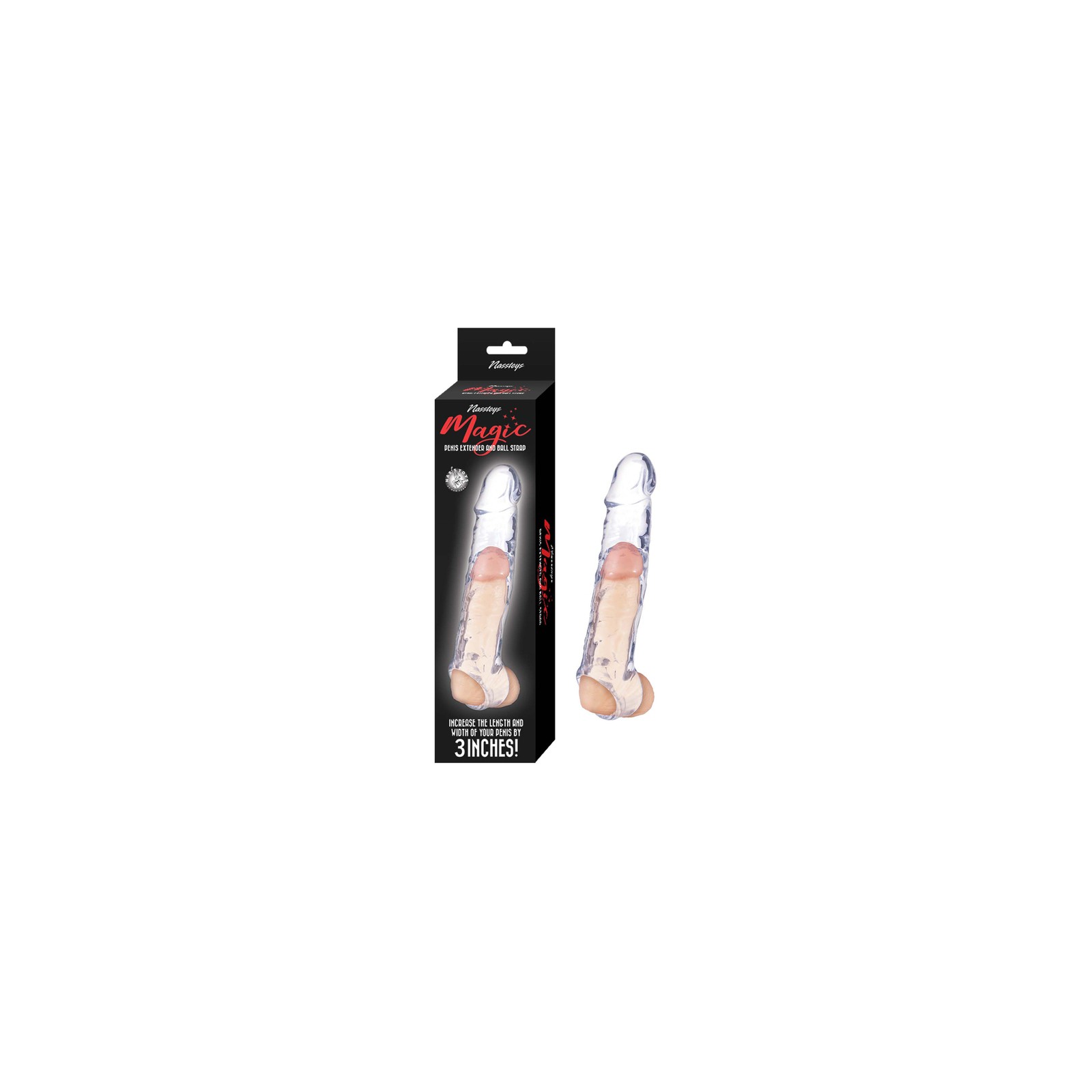 Magic Penis Extender with Ball Strap 6.5in