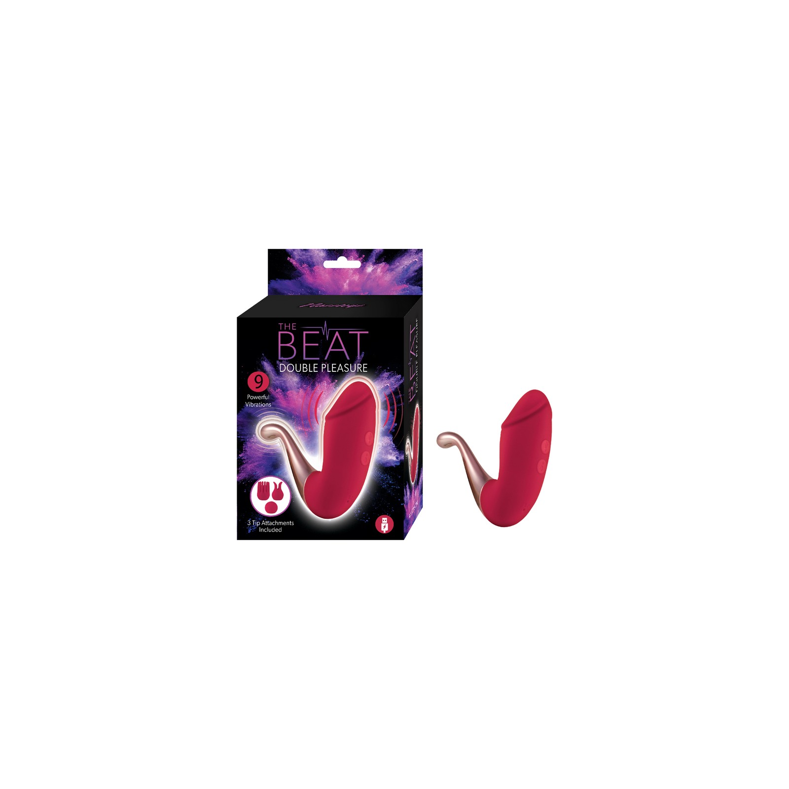 The Beat Double Pleasure G-Spot Vibrator Red