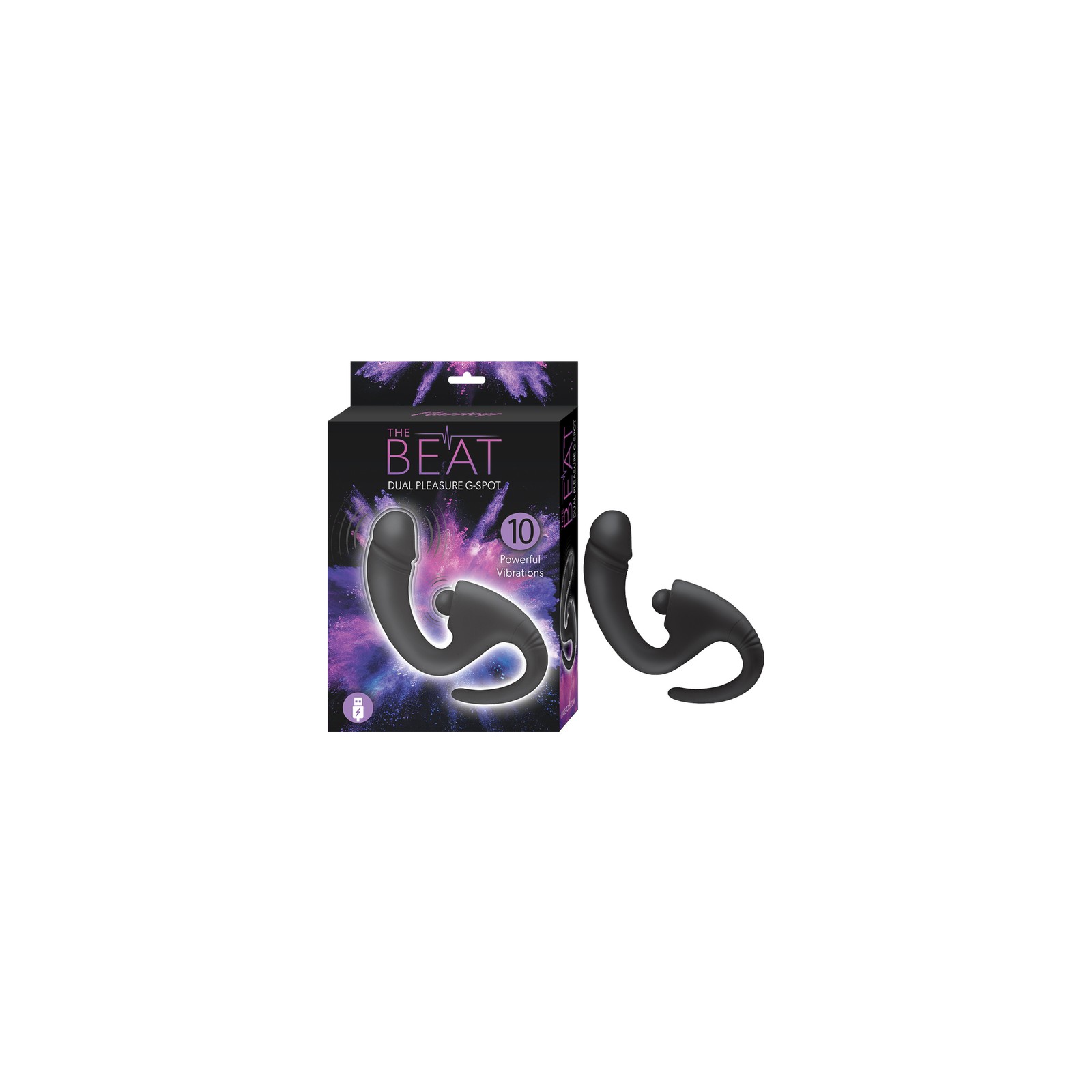 The Beat Dual Pleasure G-Spot Vibrator Black