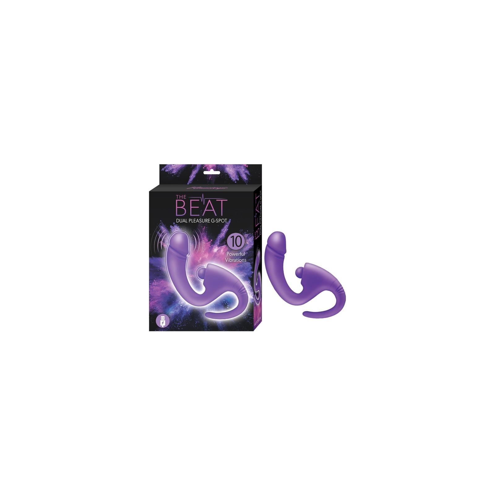 The Beat Vibrador de Doble Placer Para Punto G Morado