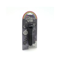 Unihorn Bullet USB Espíritu Salvaje Negro para Estimulación Intensa