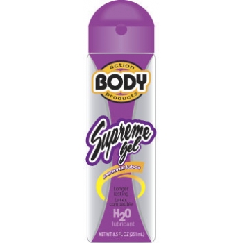 Body Action Supreme Gel Lube - 8.5 oz - Exceptional Lubrication