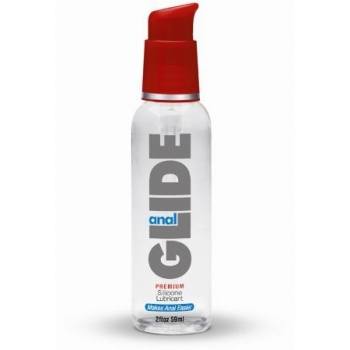 Anal Glide Silicone Lubricant - 2oz Pump Easy Dispense