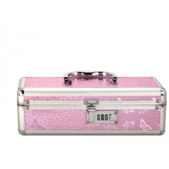 Lockable Vibrator Case Small Pink