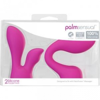 Palm Power Sensual Accessories - 2 Silicone Massager Heads