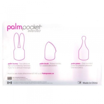 Palm Power Pocket Extended Silicone Massager Heads