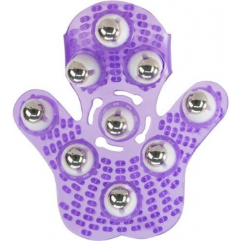 Roller Balls Massager - Purple Massage Glove