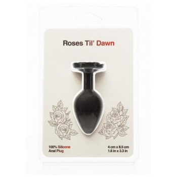 Roses Til Dawn Silicone Anal Plug - Medium