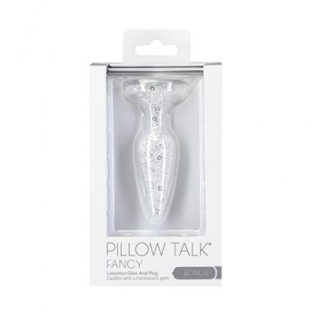 Pillow Talk Fancy Glass Anal Plug Translucent