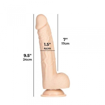 Addiction 100% Tristen 9in Silicone Collection - Beige