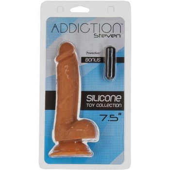 Addiction 100% Silicone Steven 7.5in Caramel