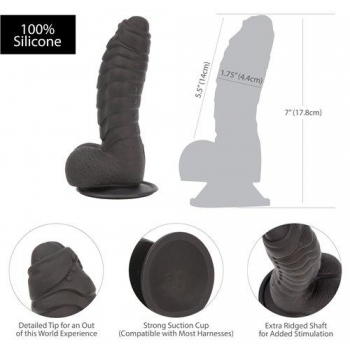 Addiction Ben 7 Inches Dildo - Black