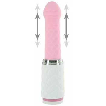 Pillow Talk Feisty Luxurious Thrusting & Vibrating Massager - Pink