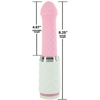 Pillow Talk Feisty Luxurious Thrusting & Vibrating Massager - Pink