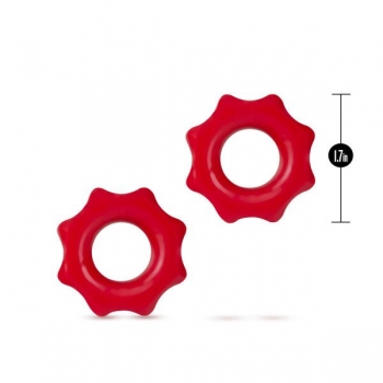 Stay Hard Nutz Cock Rings - Red