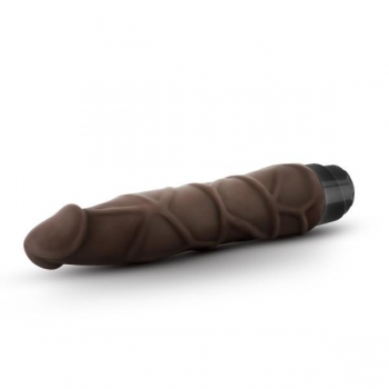 Dr Skin Cock Vibe 1 Chocolate Brown Realistic Dildo