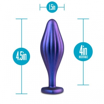 Anal Adventures Matrix Wavy Bling Plug - Sapphire