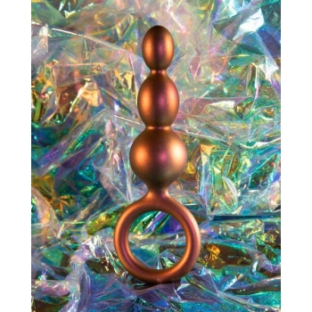 Anal Adventures Matrix Beaded Loop Plug Copper