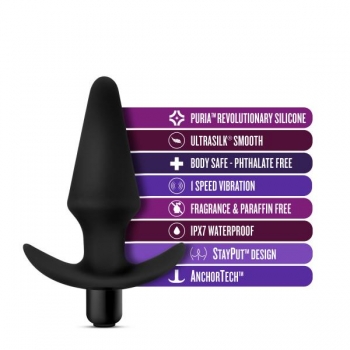 Anal Adventures Vibrating Plug Black