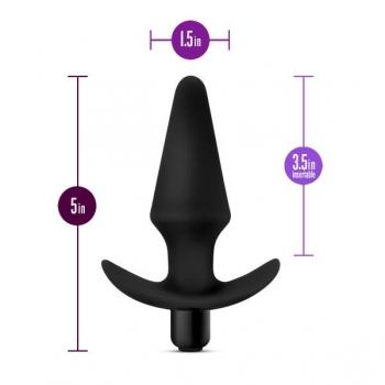 Anal Adventures Vibrating Plug Black