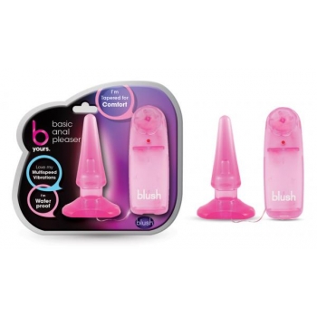 Pink Vibrating Butt Plug - Anal Pleaser