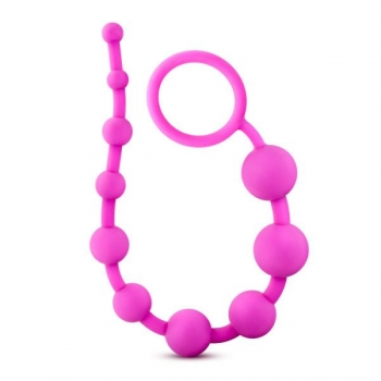 Luxe Silicone 10 Beads - Pink