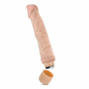 Cock Vibe #6 Vibrating Dong - 9 Inches Beige