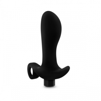 Anal Adventures Platinum Silicone Vibrating Prostate Massager - Exceptional Pleasure