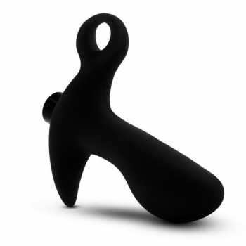 Anal Adventures Platinum Silicone Vibrating Prostate Massager - Exceptional Pleasure