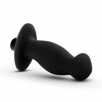 Anal Adventures Platinum Silicone Vibrating Prostate Massager 02 – Black