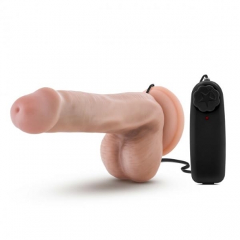 Dr. Skin Dr. Rob Vibrating Dildo - 6 inches Vanilla