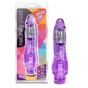 Fantasy Vibe 8.5 inches Vibrating Dildo Purple