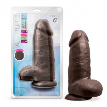 Au Naturel Chub 10in Dildo - Chocolaty Pleasure