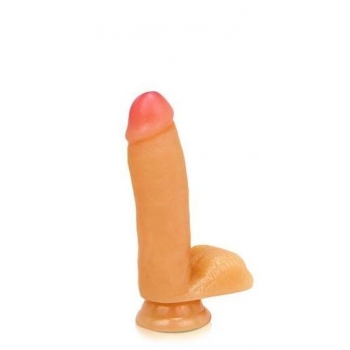 The Surfer Dude Suction Cup Beige Dildo - Realistic Pleasure