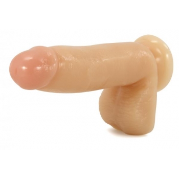 The Surfer Dude Suction Cup Beige Dildo - Realistic Pleasure