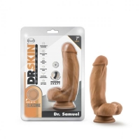 Dr.skin Silicone Dr. Samuel 7 Dildo W Suction Cup Mocha 