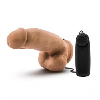 MMA Fighter Vibrating 7 Inches Realistic Cock Mocha