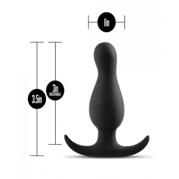 Anal Adventures Platinum Curve Plug Black