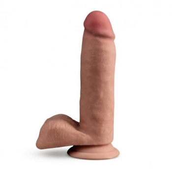 Dr. Skin Plus 7in Poseable Girthy Dildo Mocha