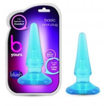 Basic Anal Plug - 4 Inches Blue