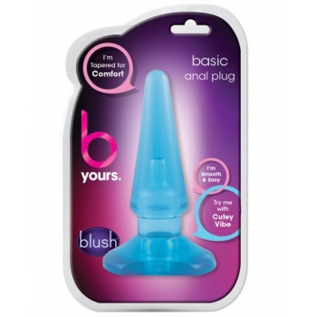 Basic Anal Plug - 4 Inches Blue