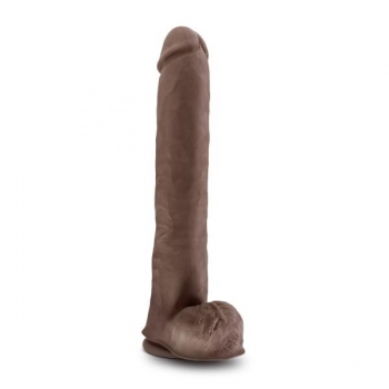 Au Naturel Daddy 14 inches Chocolate Brown Dual Density Dildo