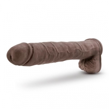 Au Naturel Daddy 14 inches Chocolate Brown Dual Density Dildo